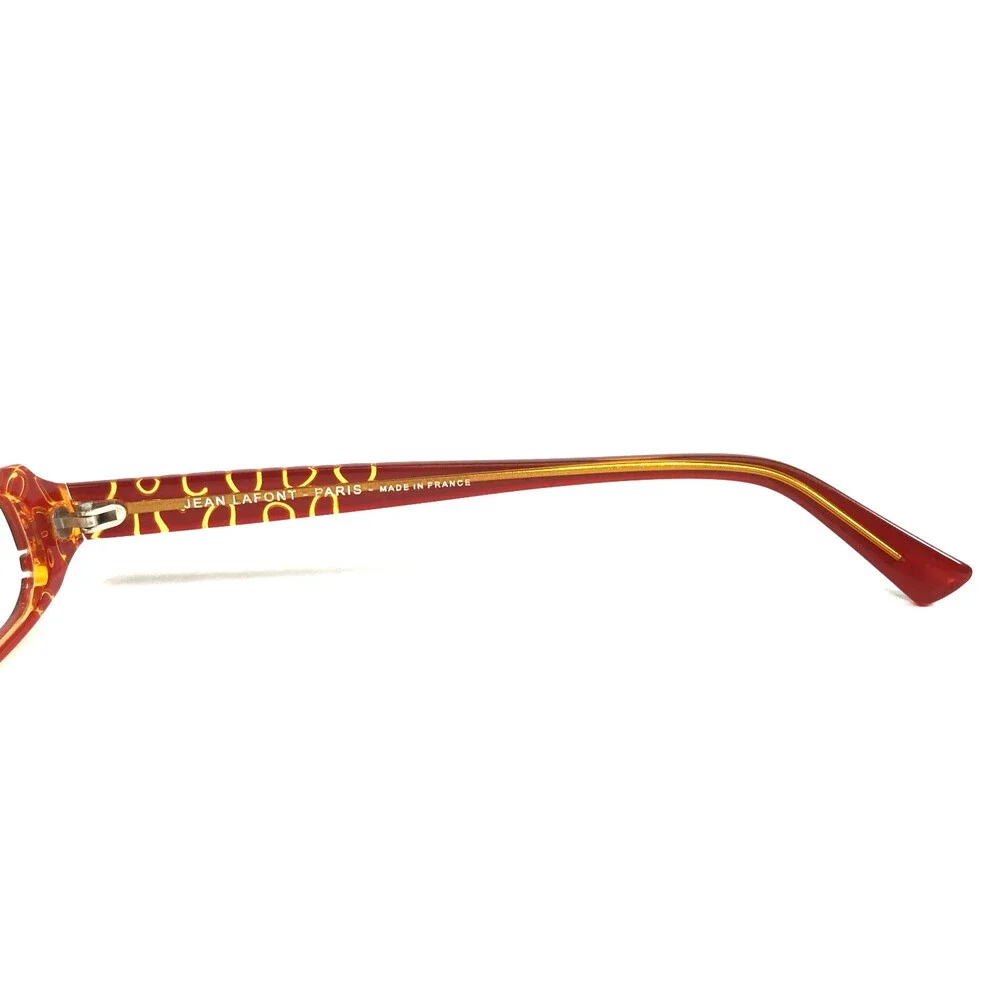 Jean Lafont Eyeglasses Frame ROTIN 985 Green Orange Rectangle Full Rim 49-14-140